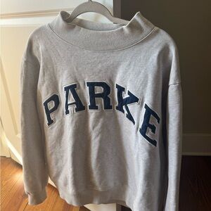 Parker Heather Gray Crew Neck Sweater